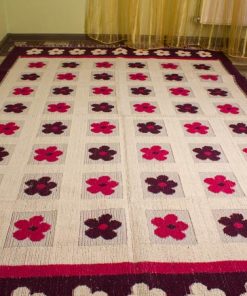 Фото коврика напольного с цветами